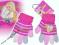 Barbie rękawiczki Mattel z futerkim jesień 5-7 lat