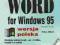 WORD FOR WINDOWS 95 WERSJA POLSKA Peter Aitken