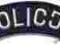 Emblemat Policji - półokrągły granatowy