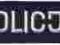 Emblemat Policji - podłużny granatowy
