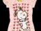 Markowa koszulka Snoopy różowy serca 42 XL #690