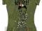 BETTY BOOP markowy t-shirt zielony khaki XS #712