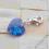 ZAWIESZKA CHARMS SWAROVSKI HEART SAPPHIRE AB