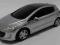 2 kolory PEUGEOT 308 - R/C 1:24 + baterie / RASTAR