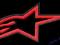 ALPINESTAR czerwone logo-TERMO naszywka 500 innych