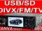 NOWE RADIO SAMOCHODOWE CANVA DIVX TV USB SD 4x60W!