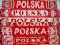 Szaliki reprezentacji - POLSKA - 5 wzorów - HIT