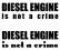 Naklejka Diesel Engine is not a crime ! tuning hit