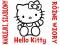 Naklejki ścienne, szablony Hello Kitty 100x70cm.