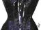 Gorset wzory overbust S retro vintage gothic emo