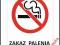 Znak Zakazu Palenia Tytoniu na PCV