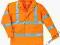 Odblaskowa kurtka ochronna robocza BHP ocieplana
