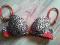 Biustonosz Push Up Bardotka 32A 70A Panterka Zebra