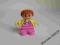 LEGO DUPLO dziecko dziewczynka w ogrodniczkach bdb