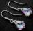 SWAROVSKI barok VITRAIL LIGHT 16 SREBRO kolczyki