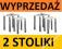 2x STOLIK SZKLANY CHROMOWY SZKŁO GRUBE MATRIX -40%