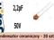 Kondensator ceramiczny 2,2pF __ 50V ___ 20 sztuk