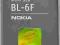 ORYGINALNA BATERIA NOKIA BL-6F N78 N79 N95 8GB