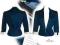 MARINE atmosphere marynarski ŻAKIET KOBALT navy 44