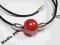 naszyjnik srebro skóra ceramika etno orient  DIN