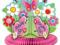 Urodzinowa rozeta Garden Girl 1sz Rozetka Urodziny