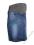 606 JASNA Trapezowa spódnica ciążowa jeans r.L