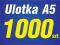 Ulotka A5 1000 szt. 4+4 SUPER JAKOŚĆ !!!