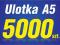 ULOTKI A5 5000 szt. PROMOCJA !!!