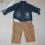 MAJA kpl 3cz z koszula jeans Early Days 18-23m