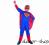 Strój SUPER BOHATER HERO Superman 110-120cm SK01-M