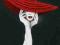 Lady in Red - Vogue - Elegance - plakat 40x50 cm