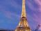 Eiffel Tower At Dusk - plakat 40x50 cm
