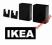 IKEA SPONTAN zestaw pojemników i haków magnes