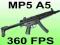 Pistolet maszynowy MP5 A5 super mocny 360 fps