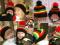CZAPKA W STYLU RASTA REGGAE szydełkowe rękodzieło