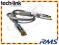 Kabel antenowy wtyk/gniazdo 680111 Techlink - 0,5m