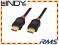 Kabel HDMI - HDMI High Speed Lindy 41170 - 0,5m