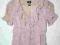 Bluzka H&M falbanki bufki pudrowa oversize S/M