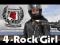 Ramonesk Damska- Skóra 4-ROCK GIRL -roz L