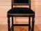 Hoker Krzesło barowe czarne bukowe Seven Sedie