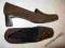 Prawie nieużywane, brązowe, skórzane buty Lorbac