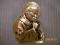 Papież Jan Paweł II-płaskorzeżba-wizerunek z brązu