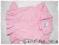 RALPH LAUREN 6 M różowa mini sukienka polo falbana