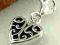 Wisiorek lub charms - SERCE ażurowe - pr 925
