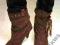 WYPRZEDAŻ BOTKI KOZACZKI NITY OBCAS 8 CM  ROZM 40