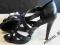 BCBG*HEELS*REAL LEATHER*BLACK*38