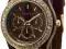 ES Geneva Brązowy Chronograf M. K*RS Swarovski