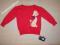 MAJA sweterek czerwony piesek Early Days 12-18m