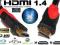 kabel hdmi 1.4 2m Ethernet xbox ps3 pleciony gold