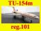 reg.101 !! @rządowy Tupolev TU154 TU-154 m 1:400@